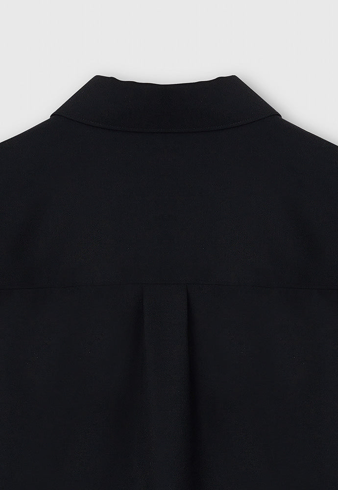 Tonywack - Wool Twill Hidden Pocket Shirt (Black) product image 12 | TRAB K-Fashion Australia