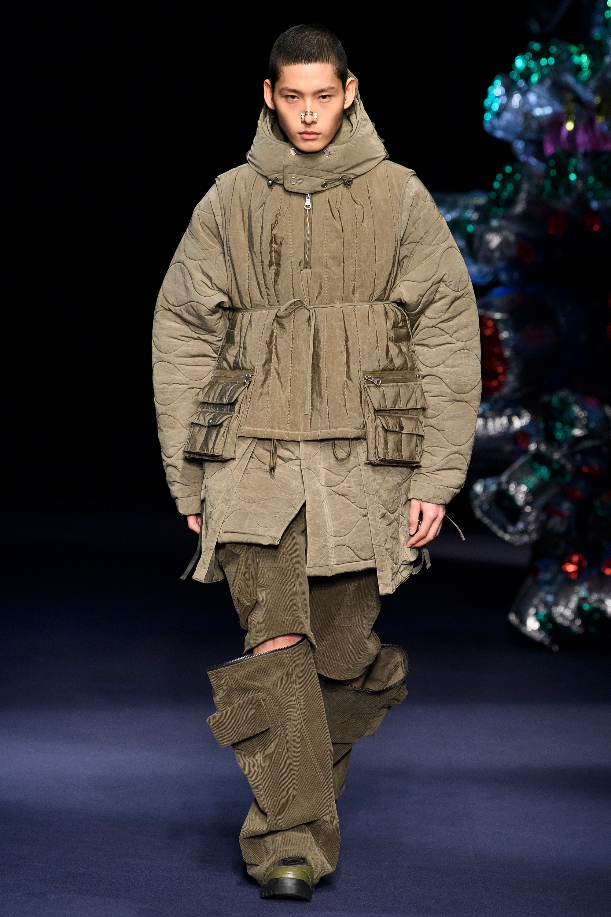 Andersson Bell - Milano Corduroy Cargo Pants (Khaki) product image 5 | TRAB K-Fashion Australia