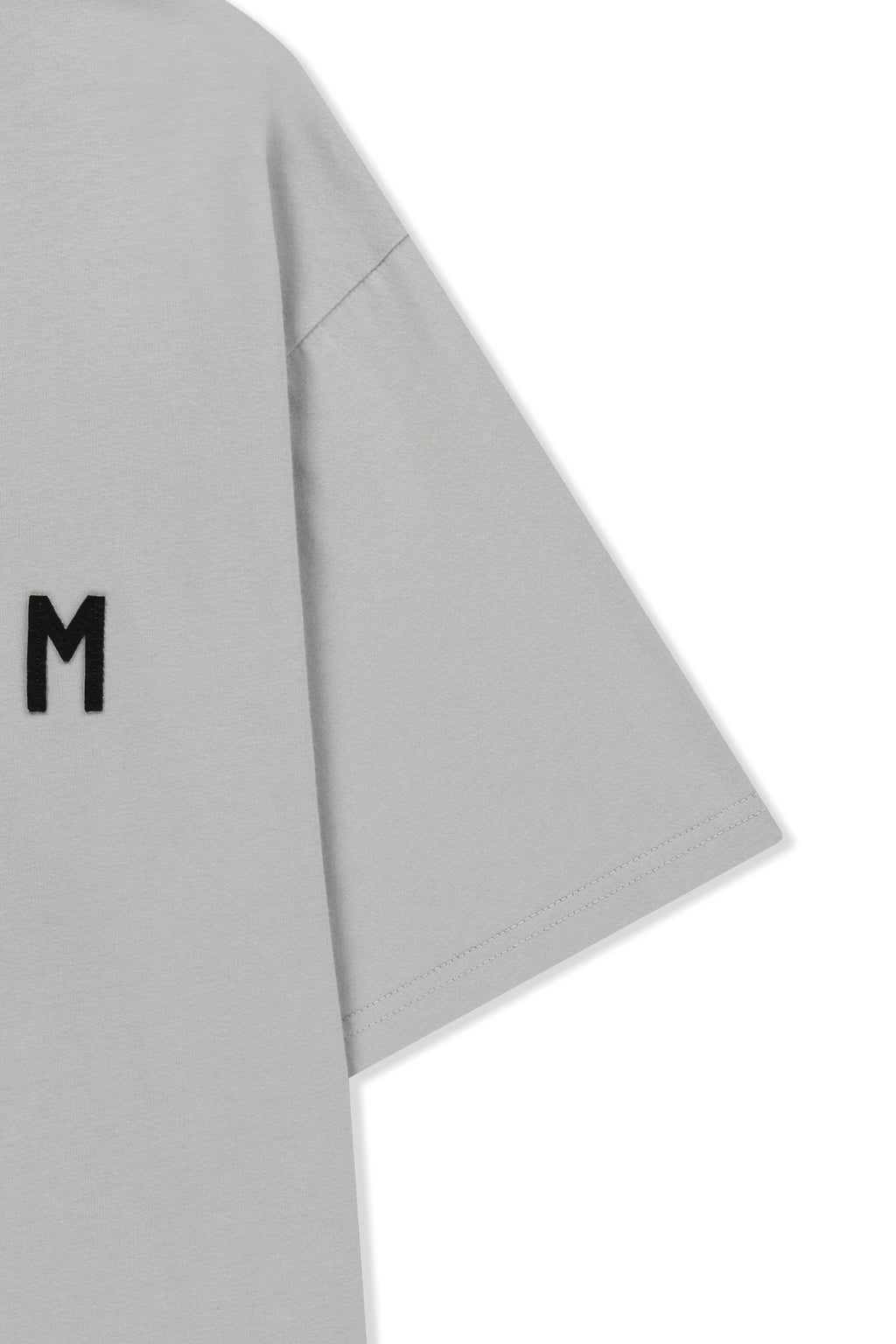 Matin Kim - Applique Felt Logo Top (Grey) product image 4 | TRAB K-Fashion Australia