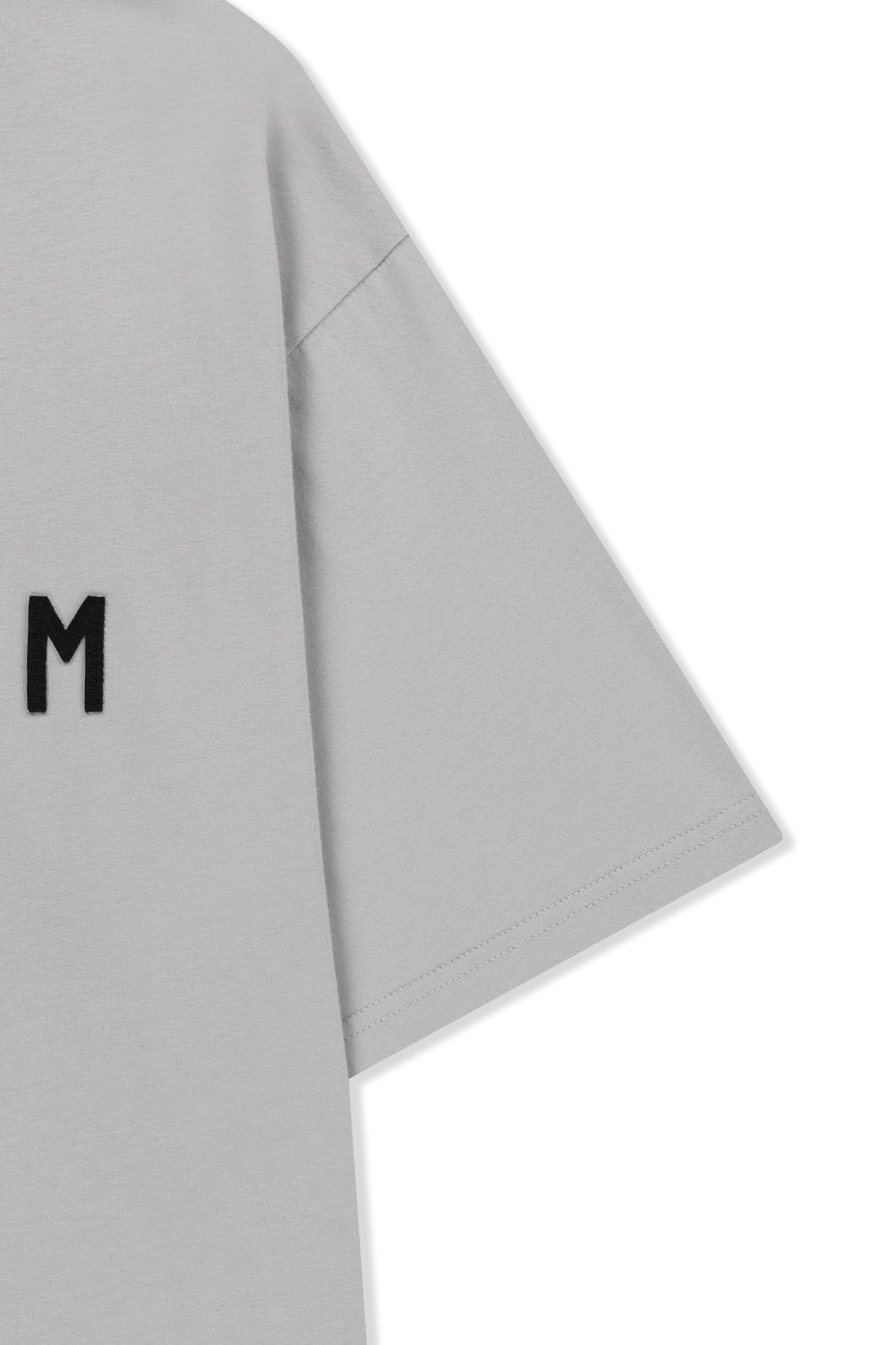 Matin Kim - Applique Felt Logo Top (Grey) product image 4 | TRAB K-Fashion Australia
