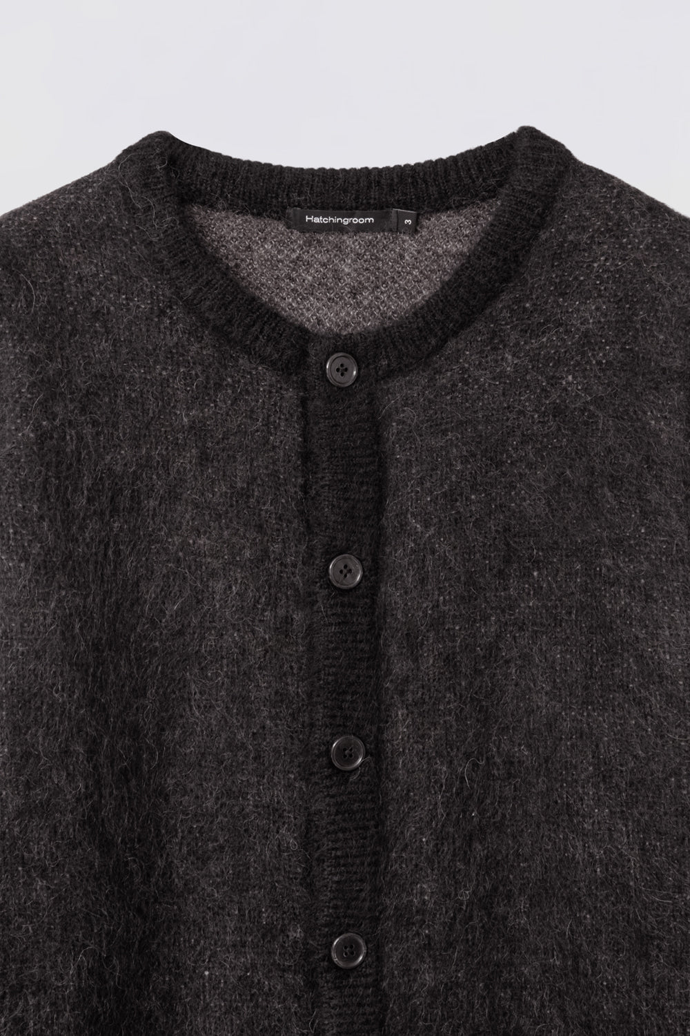 Hatchingroom - Hanabi Mohair Cardigan (Black) product image 2 | TRAB K-Fashion Australia