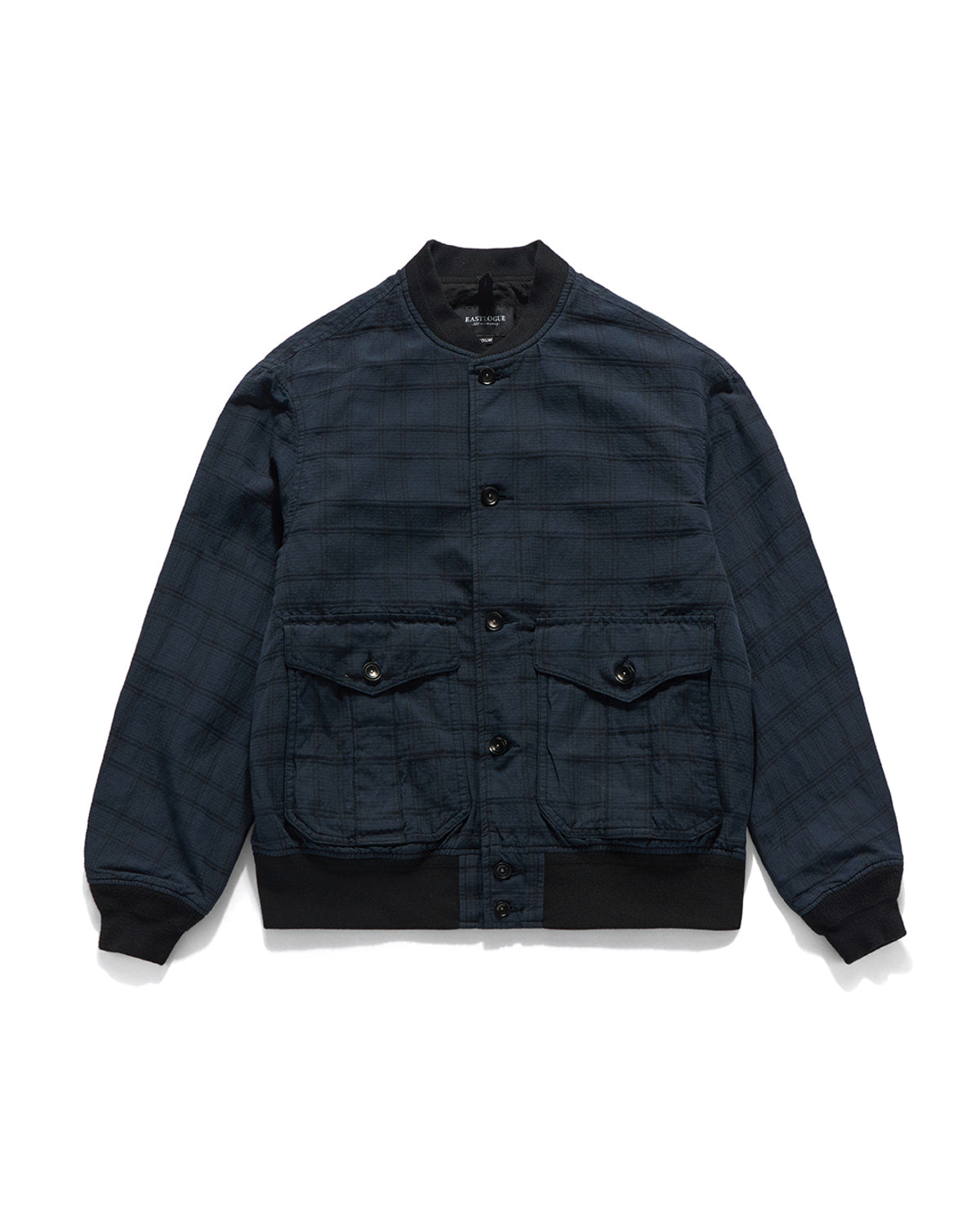 Eastlogue - Tender Blouson Jacket (Navy Linen Check) product image 5 | TRAB K-Fashion Australia