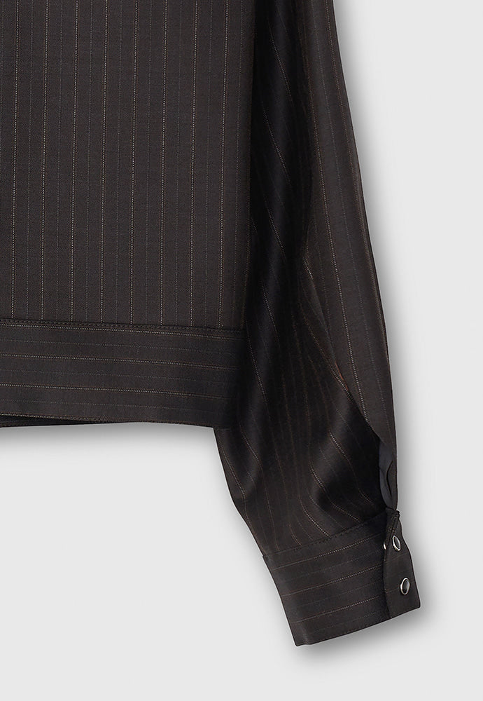 Tonywack - Worsted Wool Western Blouson Jacket (Brown Stripe) product image 14 | TRAB K-Fashion Australia