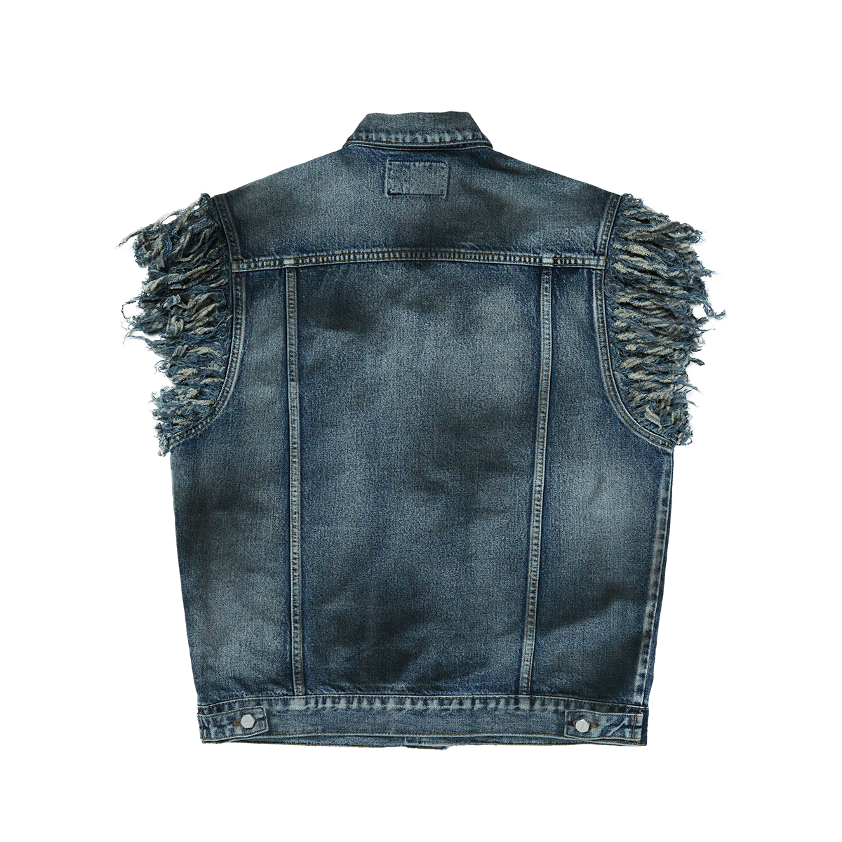 Thug Club - TC Angels Denim Vest (Blue) product image 2 | TRAB K-Fashion Australia