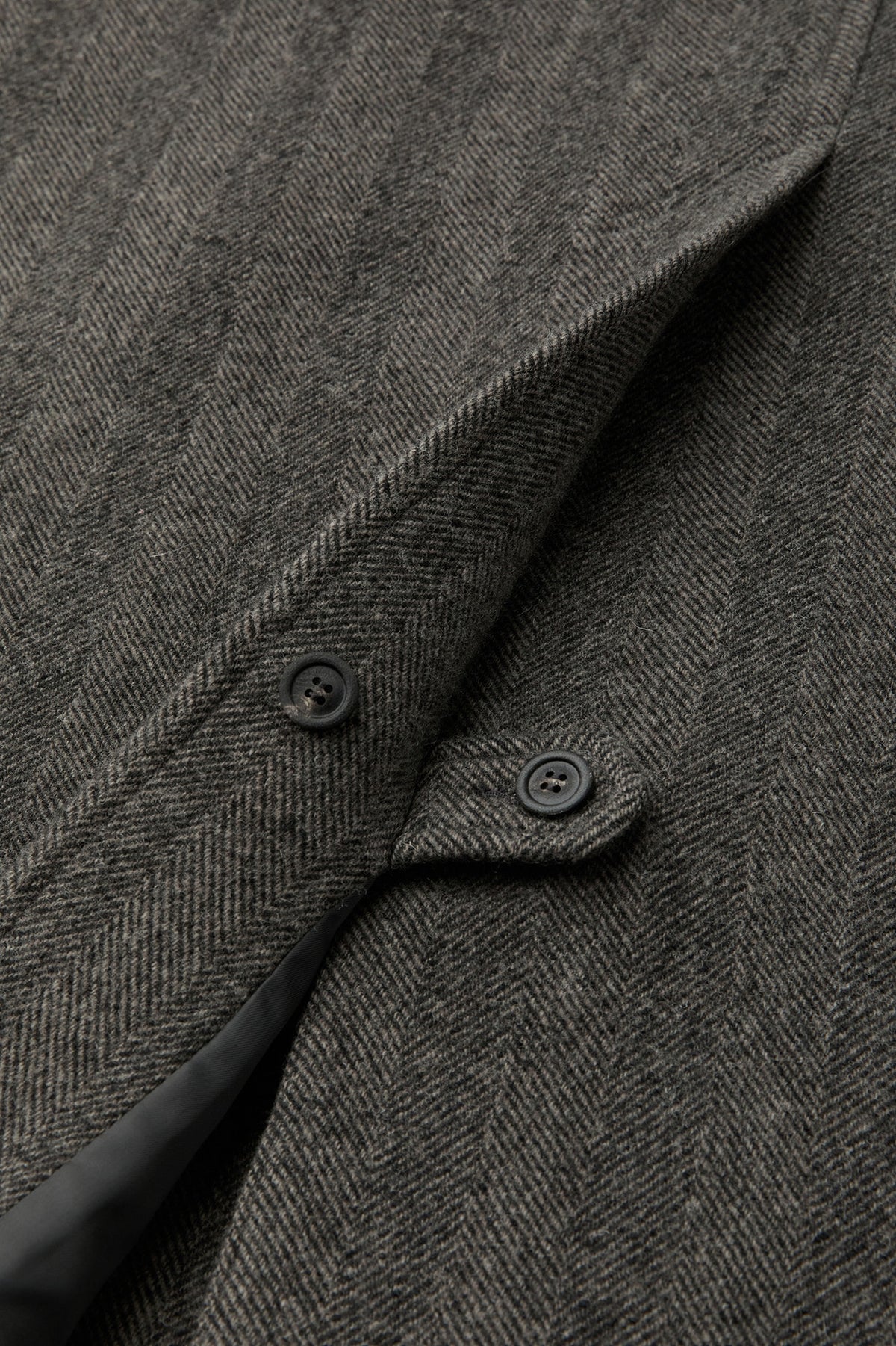 Coor - Classy Herringbone Twill Heavy Coat (Melange Brown) product image 7 | TRAB K-Fashion Australia