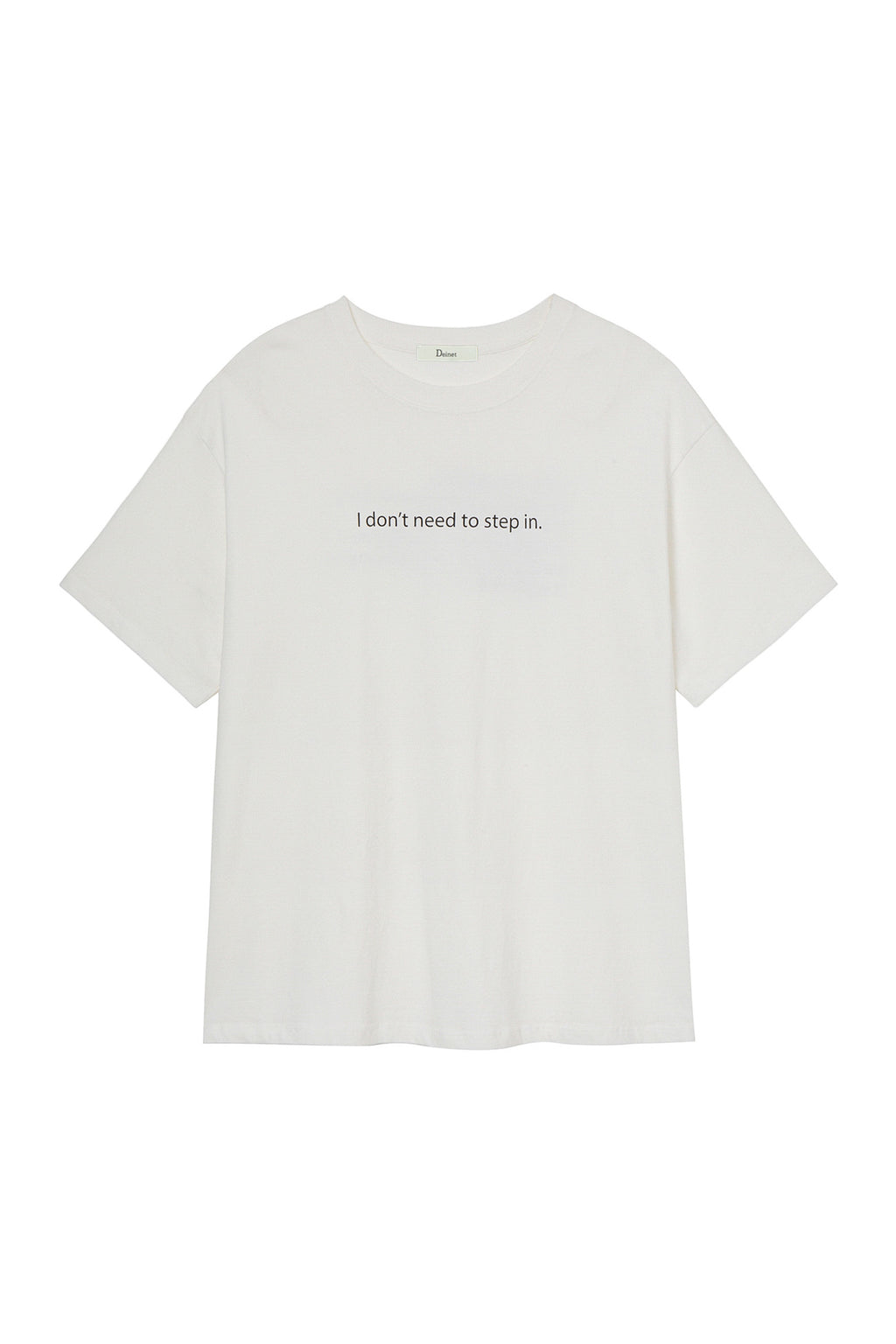 Deinet - I Don't Need To Step In T-Shirt (White) product image 8 | TRAB K-Fashion Australia