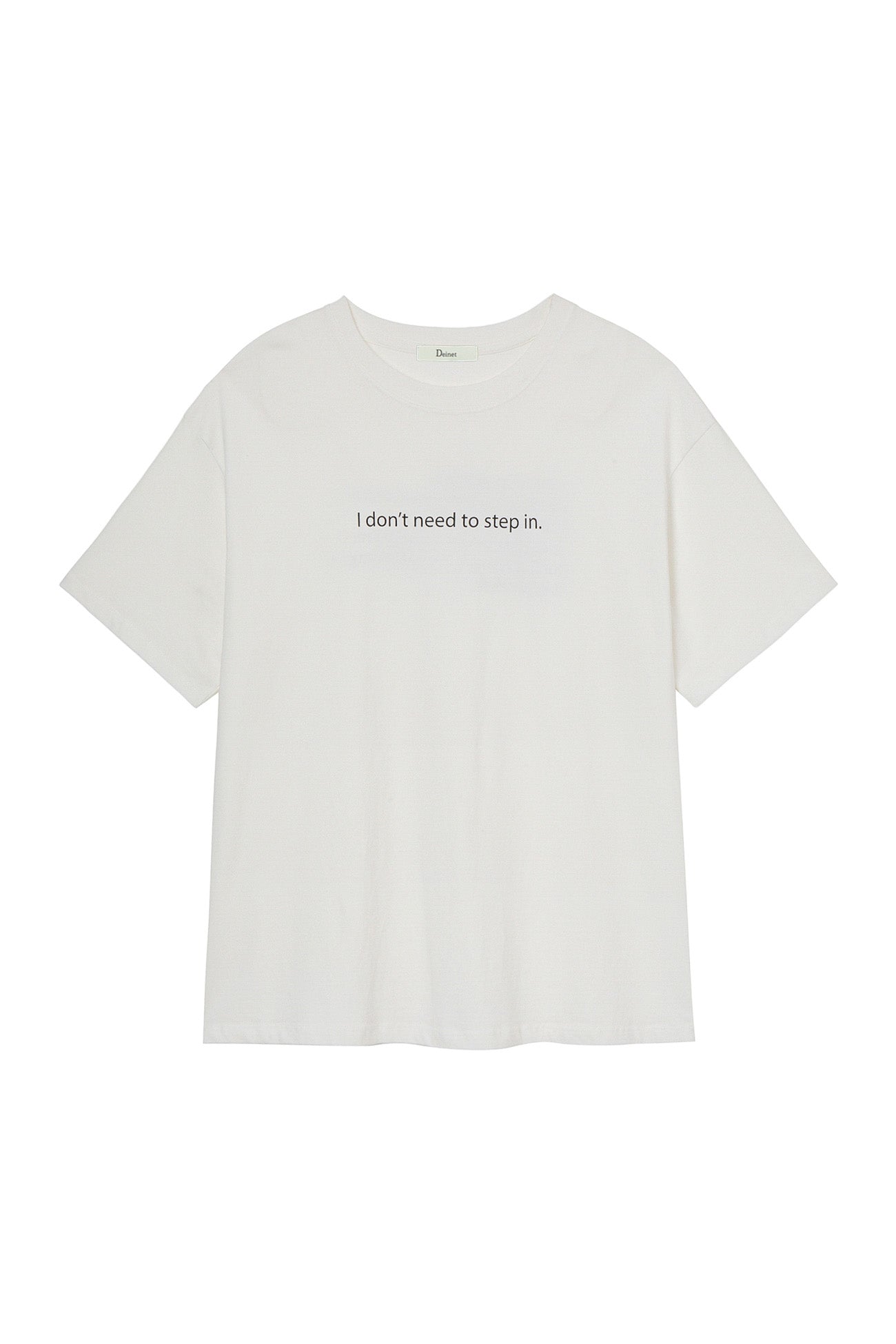 Deinet - I Don't Need To Step In T-Shirt (White) product image 8 | TRAB K-Fashion Australia