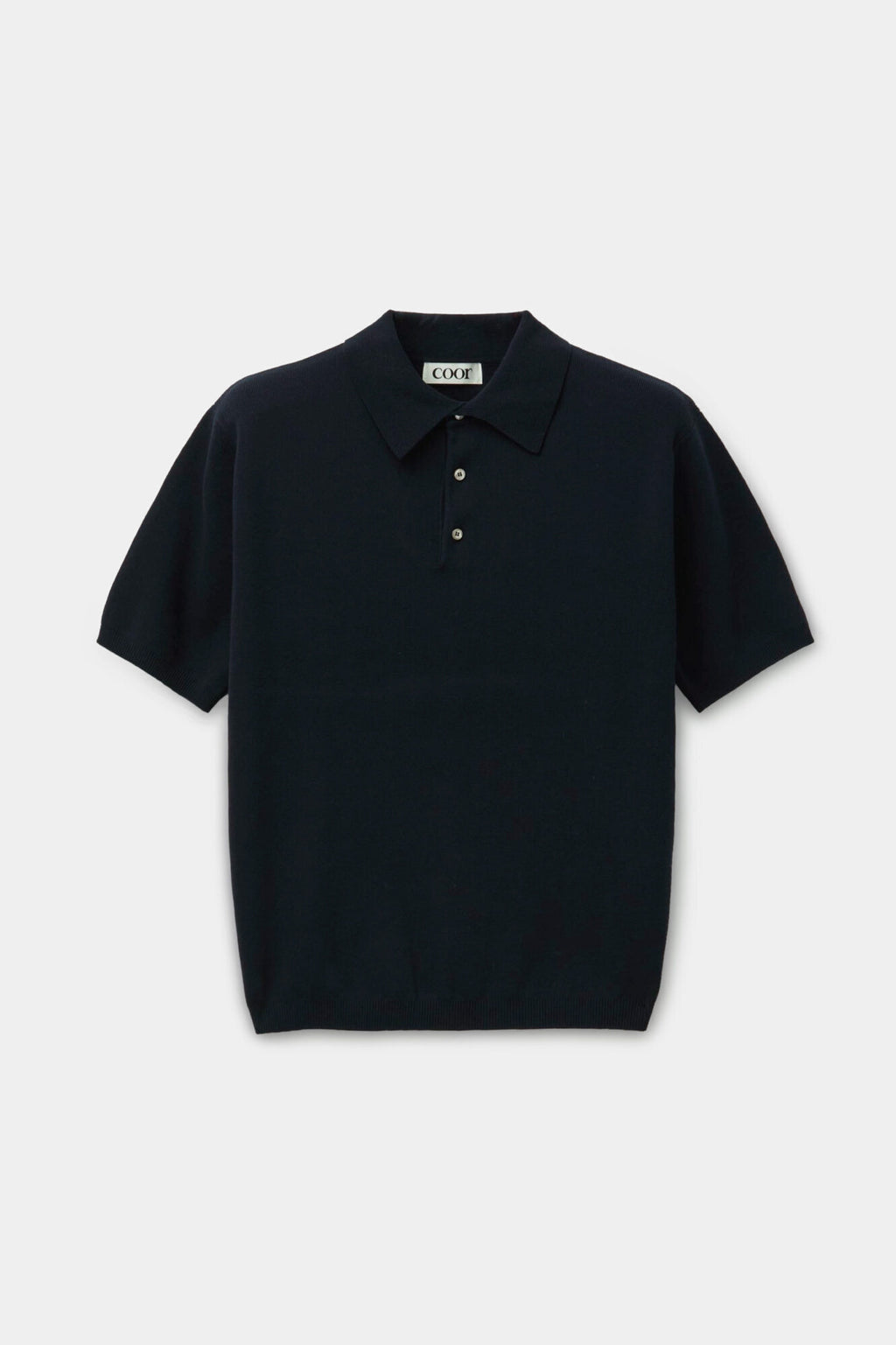 Coor - Compact Sandy Polo Knit (Dark Navy) product image 1 | TRAB K-Fashion Australia
