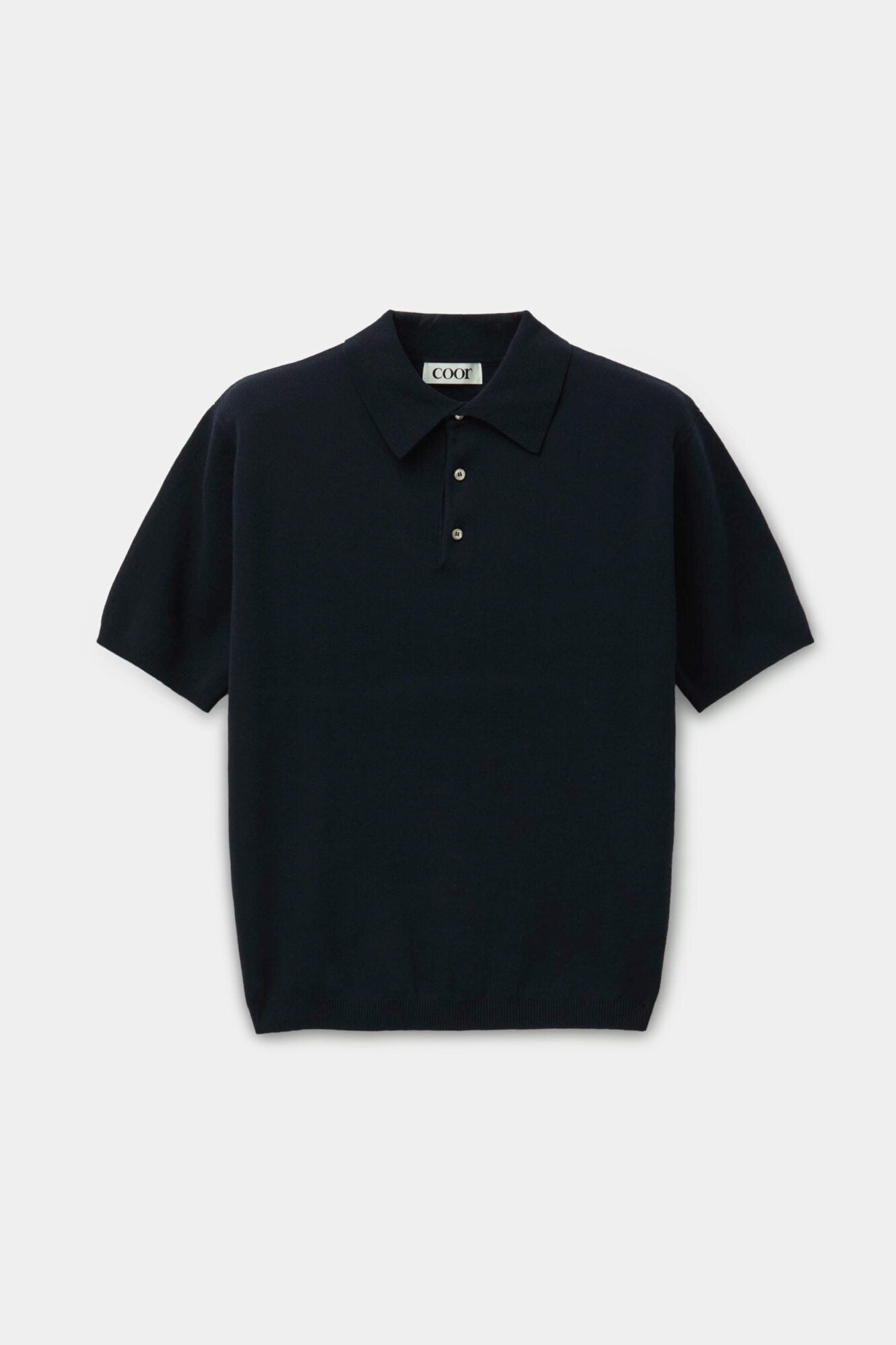 Coor - Compact Sandy Polo Knit (Dark Navy) product image 1 | TRAB K-Fashion Australia