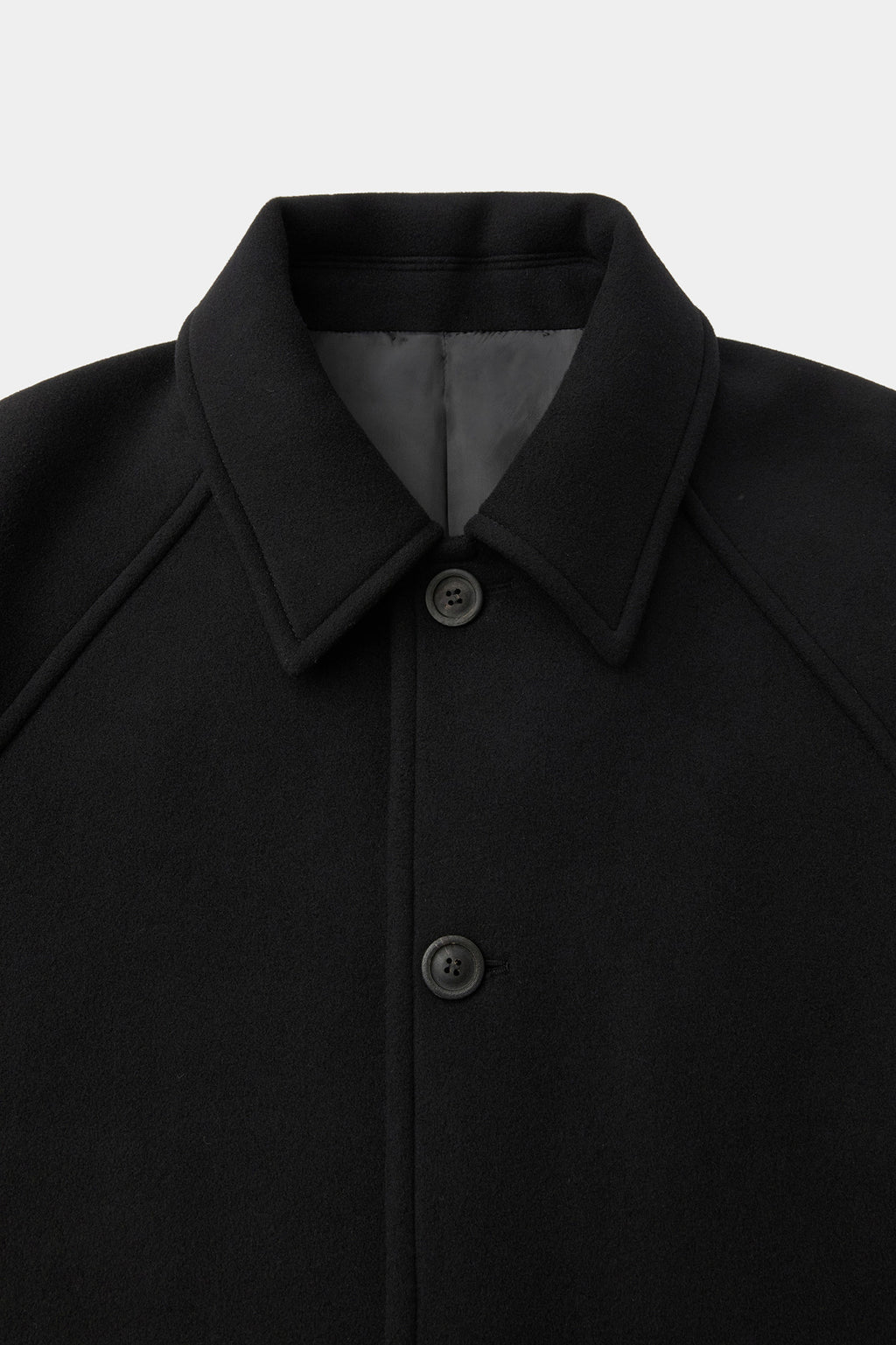 Coor - Fake Leather Trim Bellandi Half Coat (Black) product image 5 | TRAB K-Fashion Australia