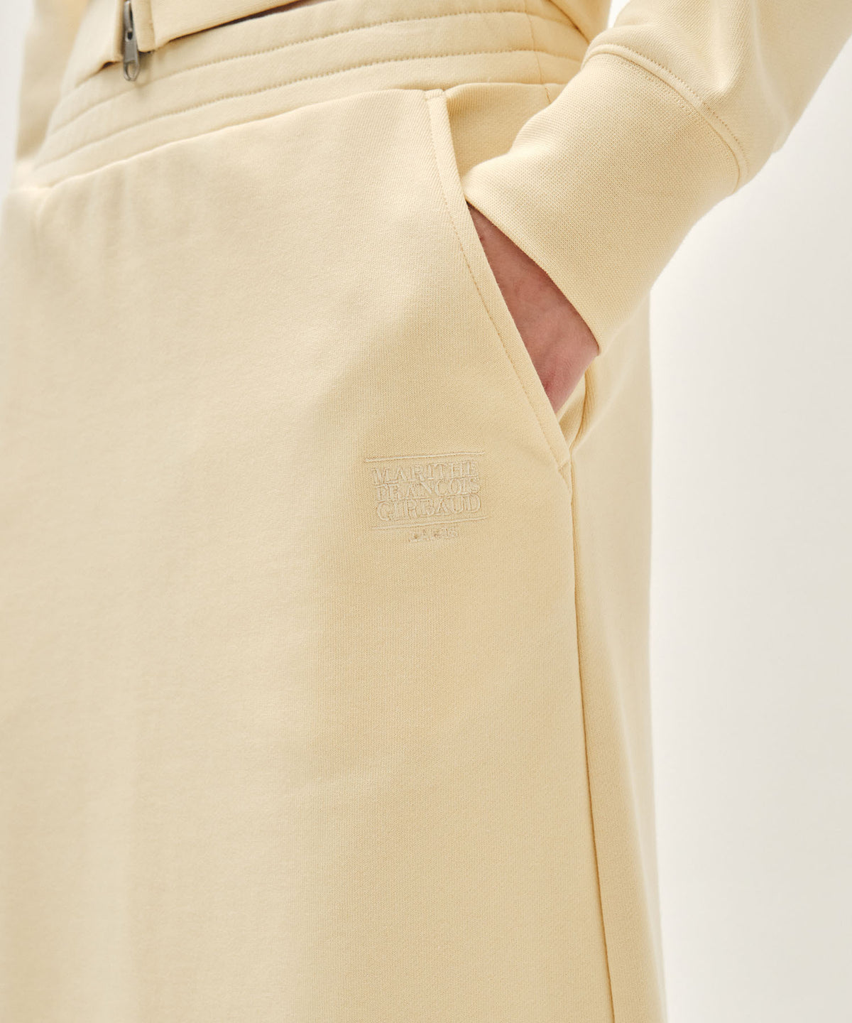 Marithe & Francois Girbaud - Classic Logo Sweat Long Skirt (Butter) product image 2 | TRAB K-Fashion Australia