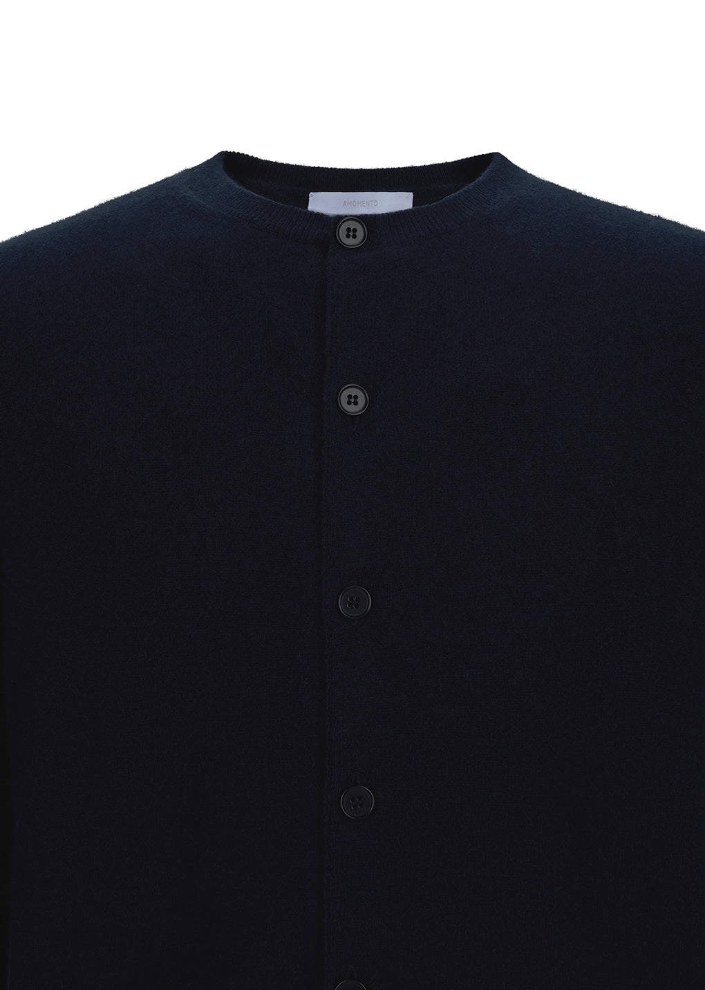 Amomento - Men's Cashmere Crewneck Cardigan (Navy) product image 4 | TRAB K-Fashion Australia