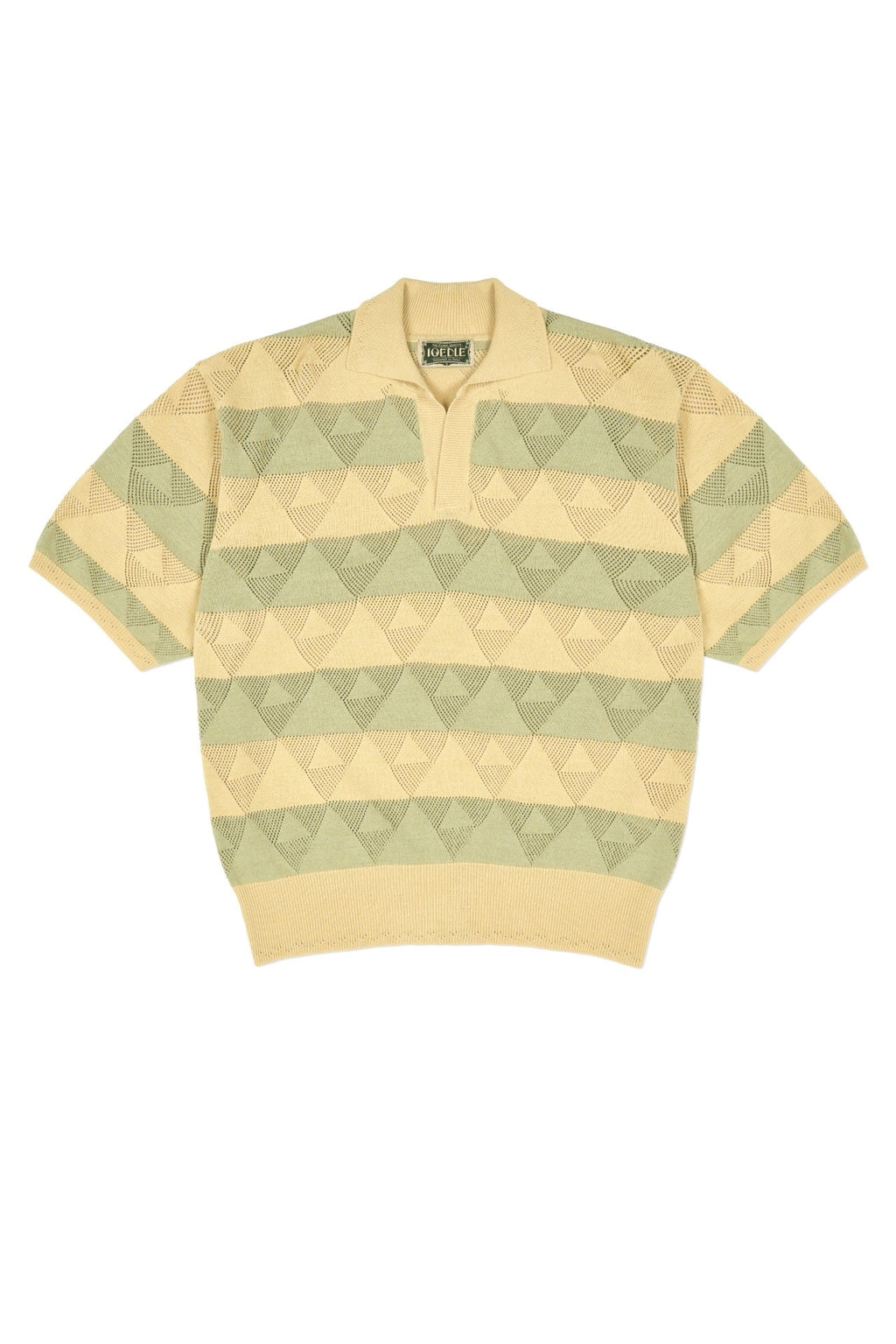 Ioedle - Split Stripe Short Sleeve Knit (Green) product image 3 | TRAB K-Fashion Australia