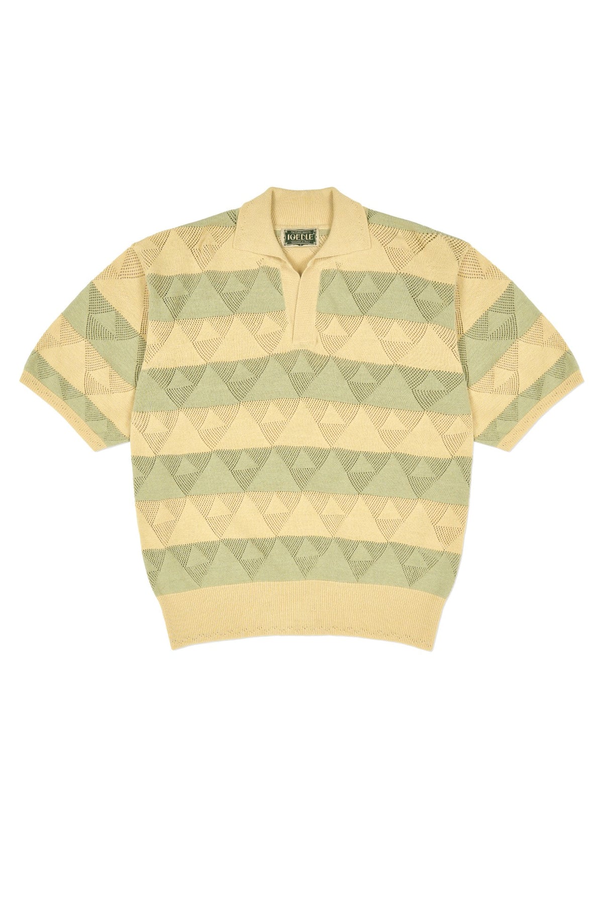 Ioedle - Split Stripe Short Sleeve Knit (Green) product image 3 | TRAB K-Fashion Australia