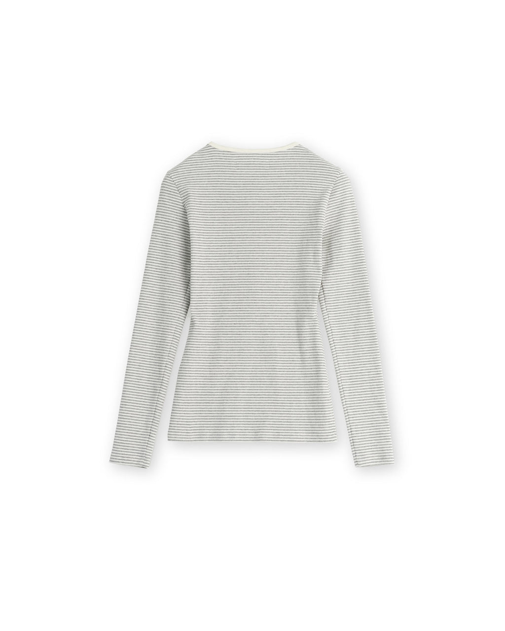 Brownyard - Henley Neck Long Sleeve (Light Grey Stripe) product image 7 | TRAB K-Fashion Australia