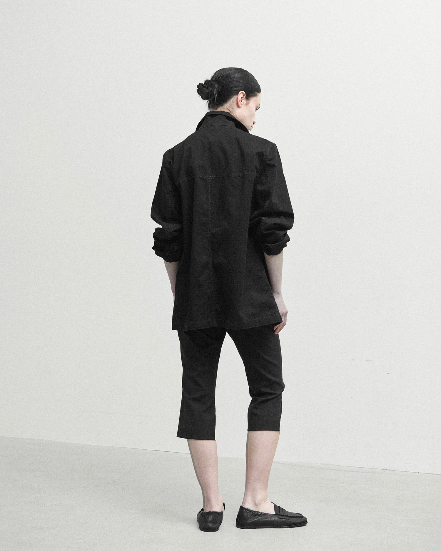 Brownyard - Washed Double Half Coat (Black) product image 3 | TRAB K-Fashion Australia
