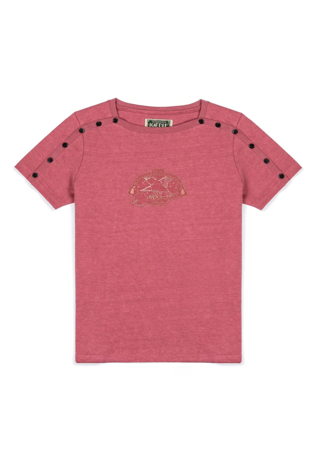 Ioedle - Birth Of Gravity Fastener Boat Neck T-Shirt (Red) product image 3 | TRAB K-Fashion Australia