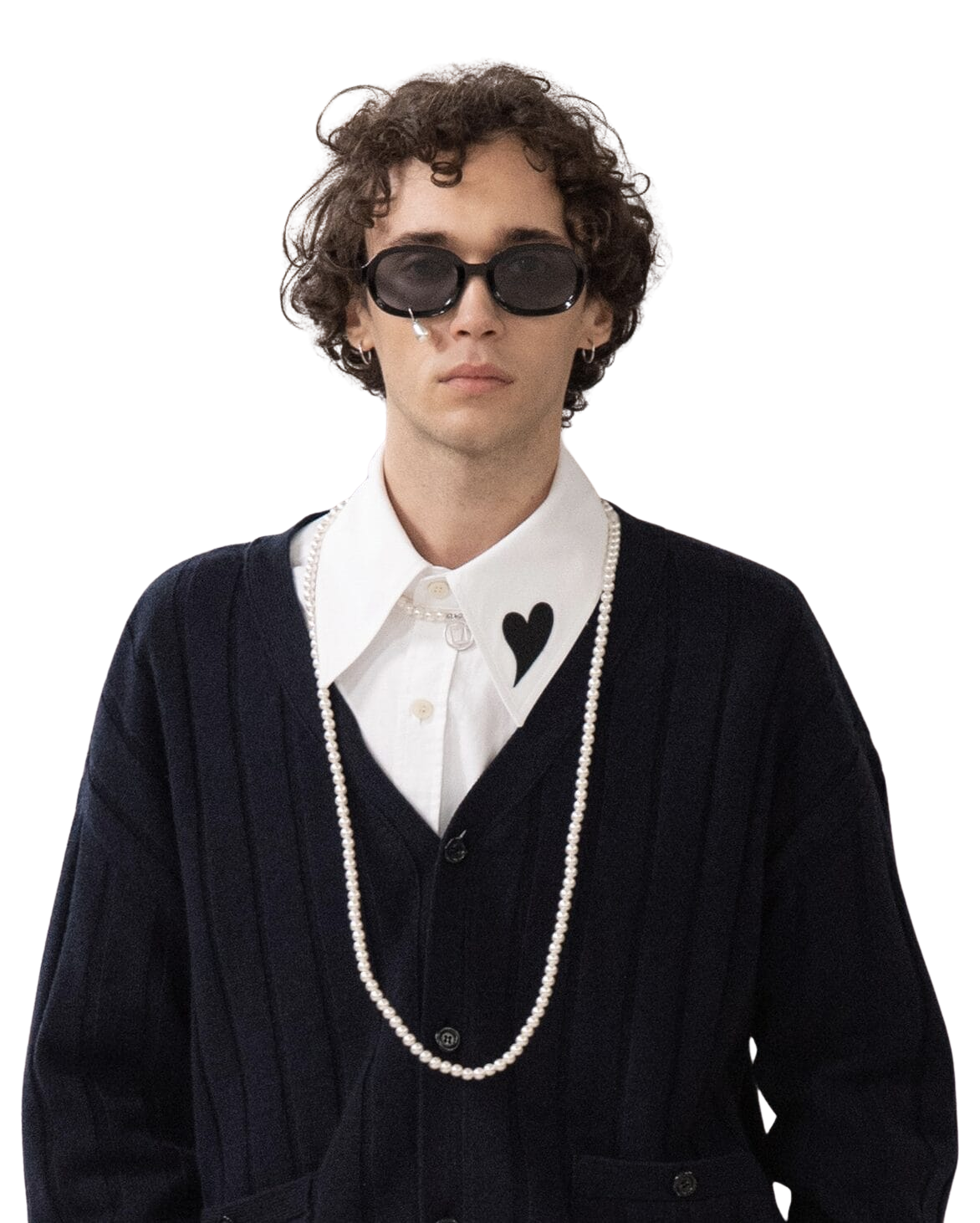 Kimhe Kim - V-Neck Cardigan (Dark Grey) product image 3 | TRAB K-Fashion Australia