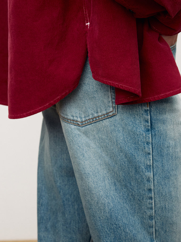 Tonywack - Flared-Leg Denim Jeans (Washed Blue) product image 4 | TRAB K-Fashion Australia