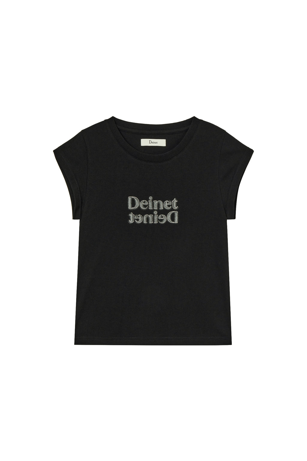 Deinet - Brushed Stitch Point Petit T-Shirt (Black) product image 1 | TRAB K-Fashion Australia
