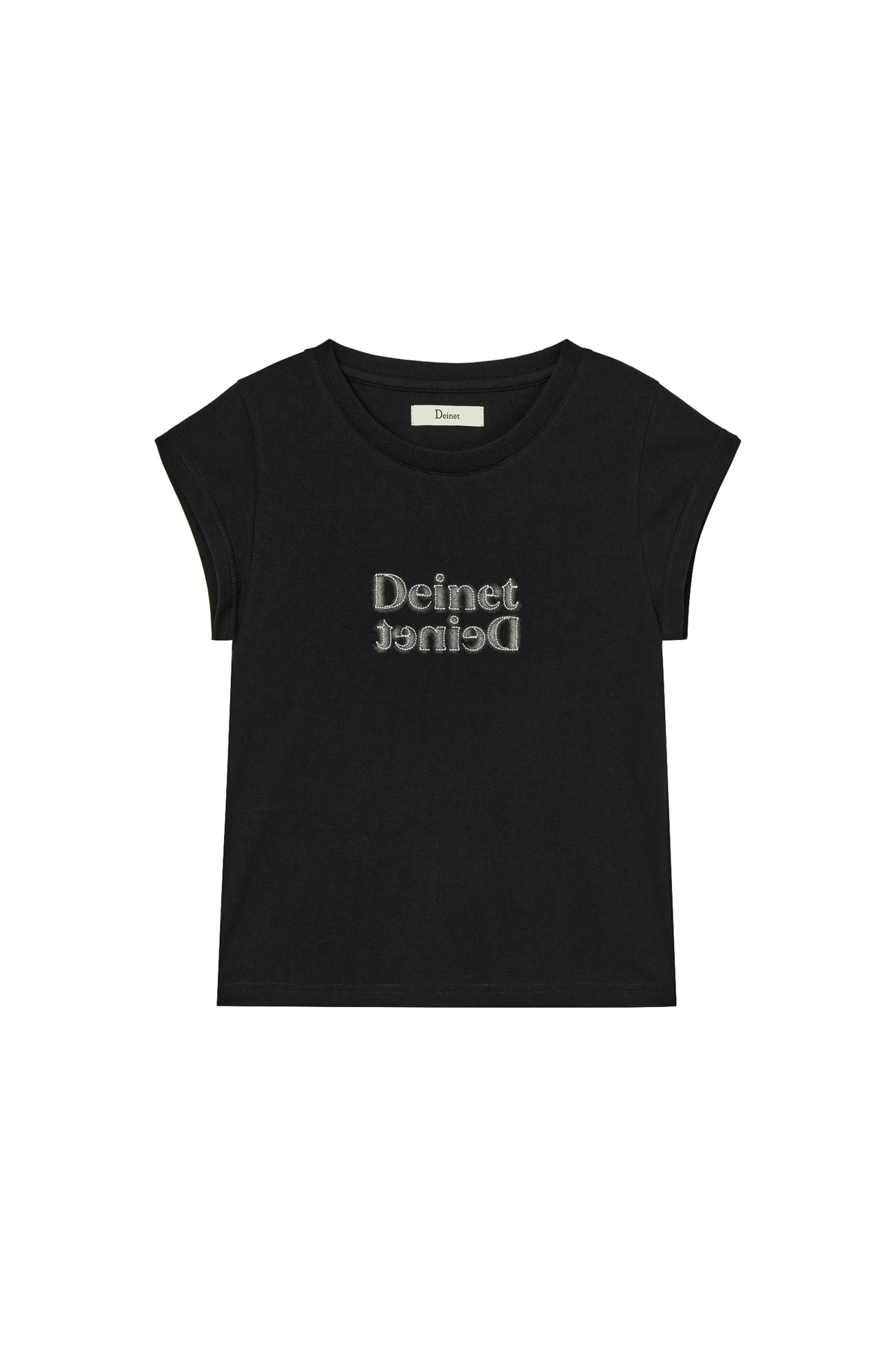 Deinet - Brushed Stitch Point Petit T-Shirt (Black) product image 1 | TRAB K-Fashion Australia
