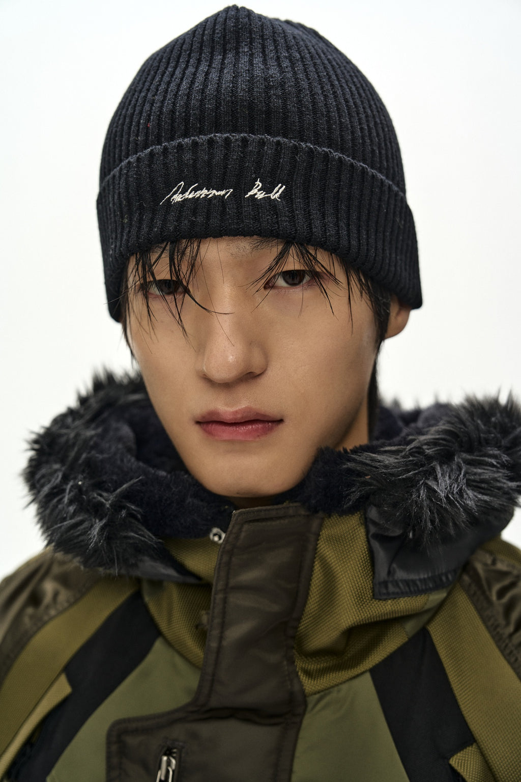 Andersson Bell - Unisex Logo Wool Beanie (Black) product image 3 | TRAB K-Fashion Australia