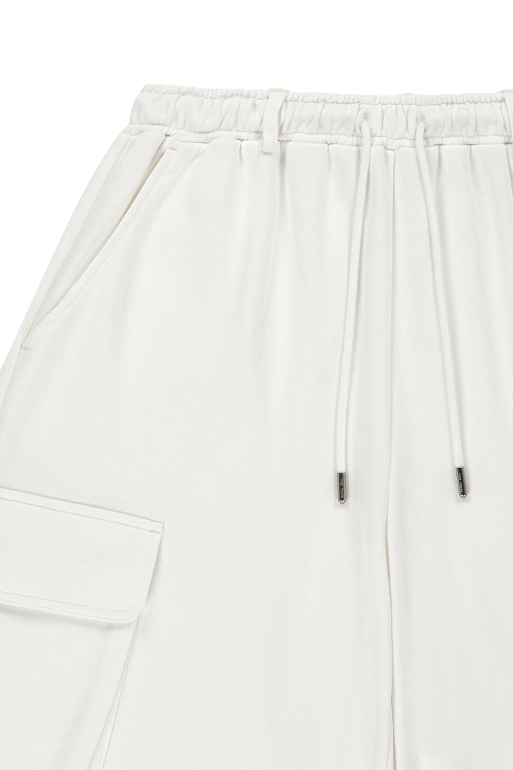 Matin Kim - Terry Utility Pocket Bermuda Pants (White) product image 3 | TRAB K-Fashion Australia