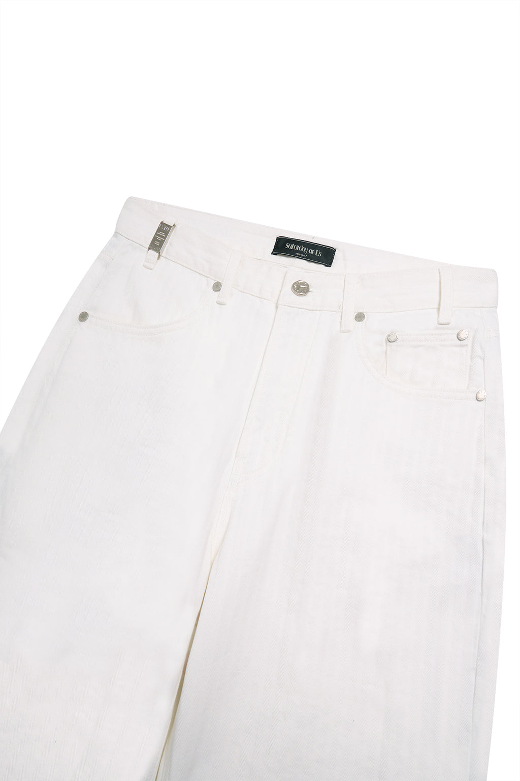 Stu - Embo Stripe Denim Pants (White) product image 18 | TRAB K-Fashion Australia