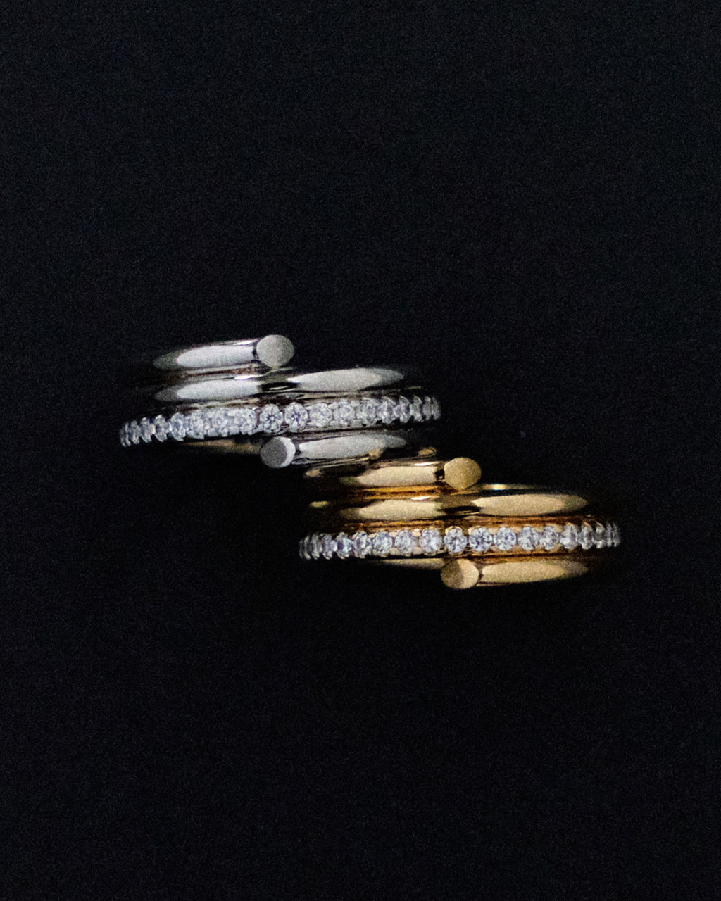 Numbering - Coil Spiral Pave Ring #8407 product image 6 | TRAB K-Fashion Australia