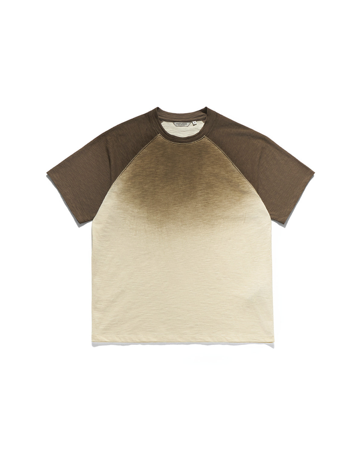 Eastlogue - Wandarer Raglan Half T-shirts (Cream & Brown) product image 1 | TRAB K-Fashion Australia