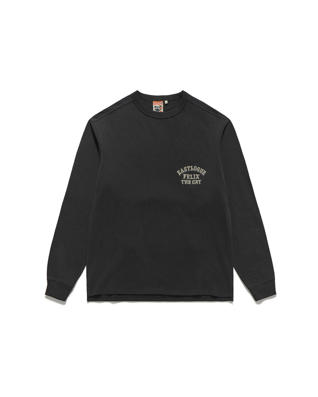 Eastlogue - Felix Shot-put Embroidered L.s T-shirts (Black) product image 2 | TRAB K-Fashion Australia