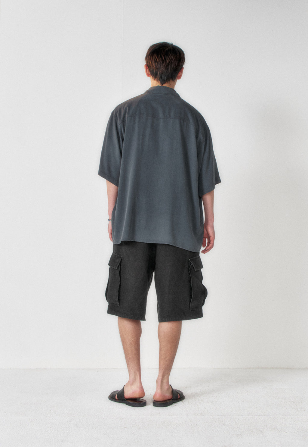 Art if acts - Tencel Two Pocket Half Shirt (Vintage Charcoal) product image 5 | TRAB K-Fashion Australia