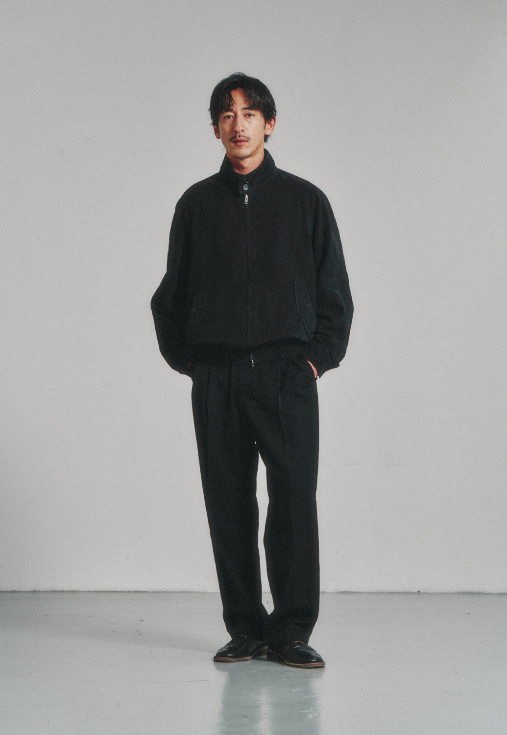 Art if acts - Washed Cotton Harrington Jacket (Black) product image 5 | TRAB K-Fashion Australia