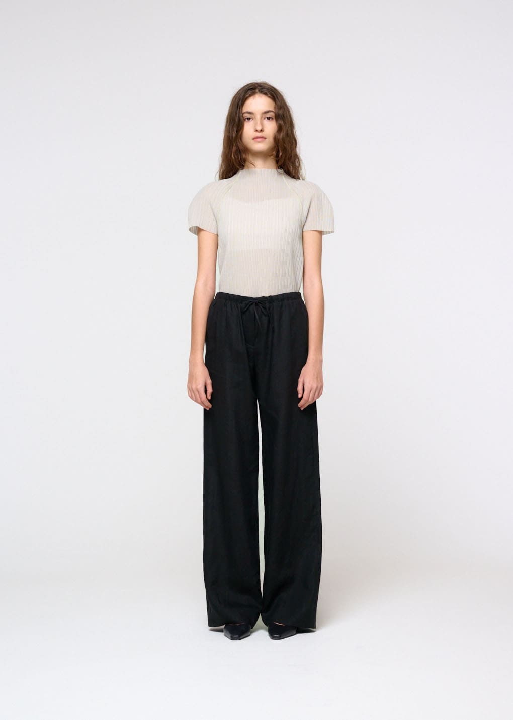 Amomento - Women's Pleats Raglan Top (Beige) product image 2 | TRAB K-Fashion Australia
