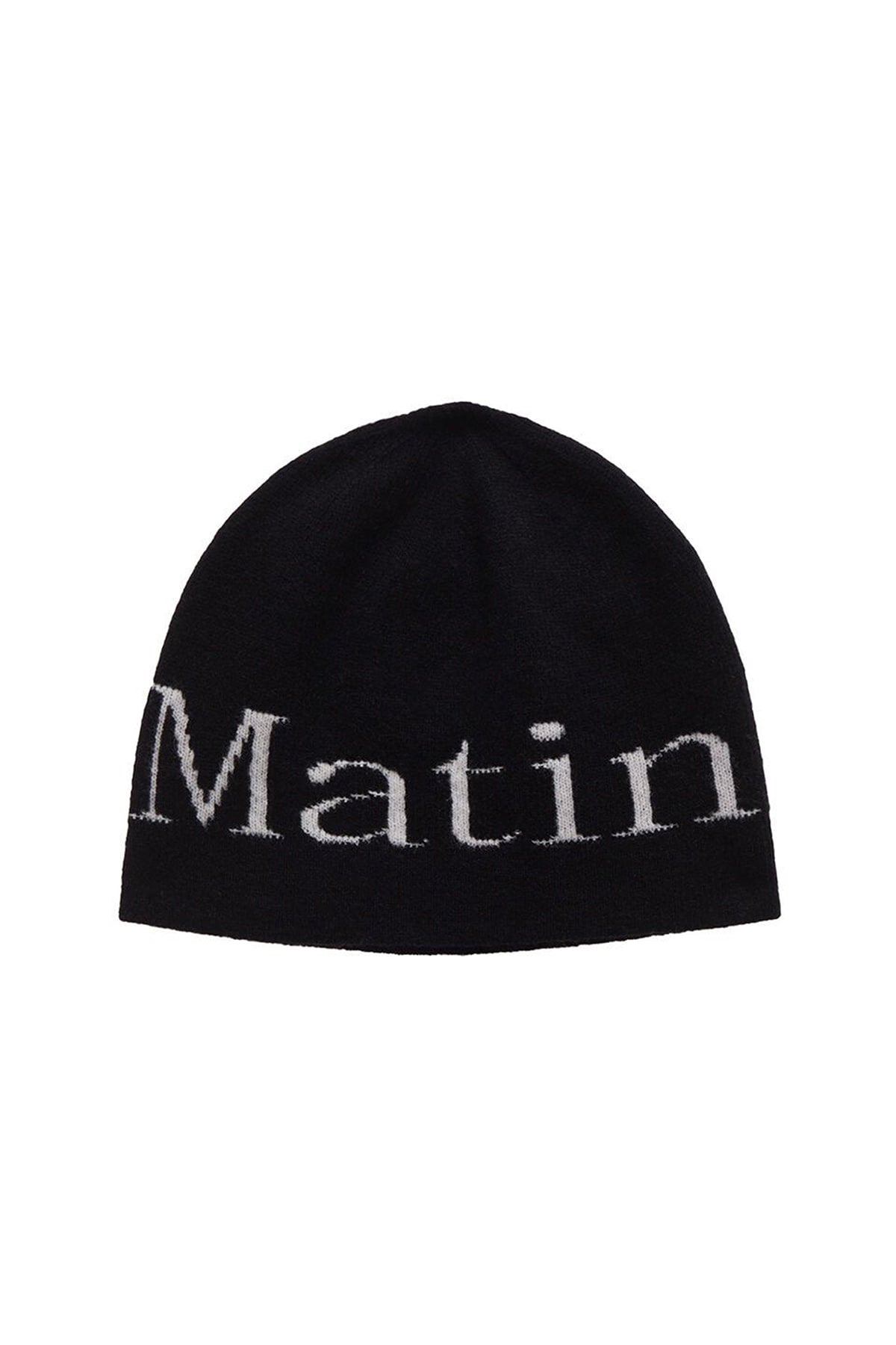 Matin Kim - Logo Jacquard Short Beanie (White) product image 11 | TRAB K-Fashion Australia