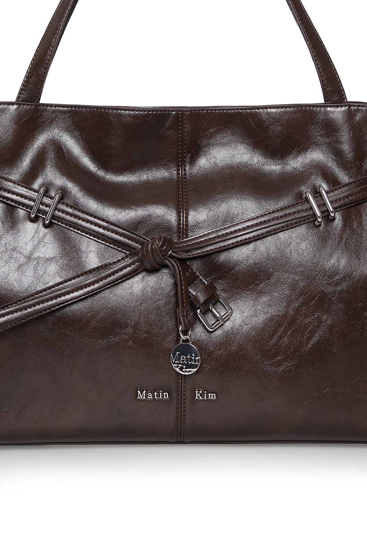 Matin Kim - Drop Tail Mellow Big Shoulder Bag (Brown) product image 4 | TRAB K-Fashion Australia