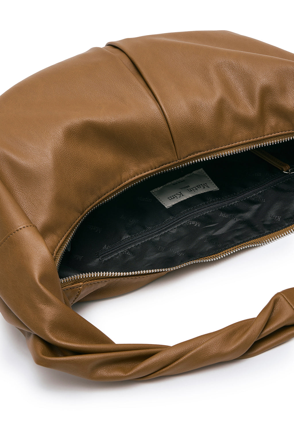 Matin Kim - Twist Handle Small Hobo Bag (Brown) product image 5 | TRAB K-Fashion Australia