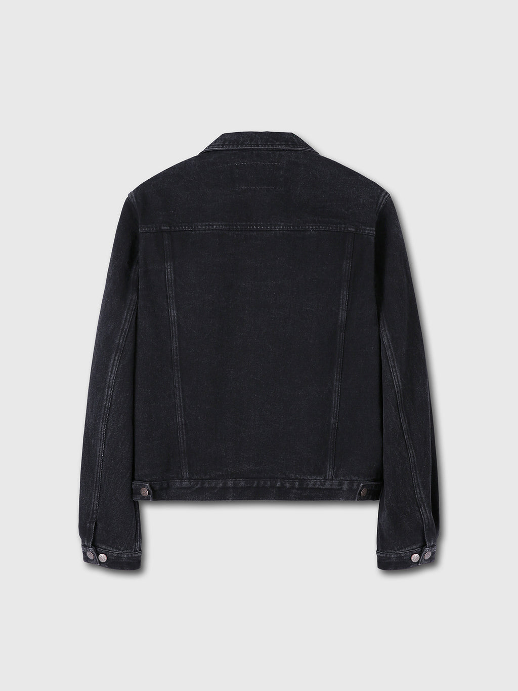 Tonywack - Cropped Denim Trucker Jacket (Washed Black) product image 7 | TRAB K-Fashion Australia