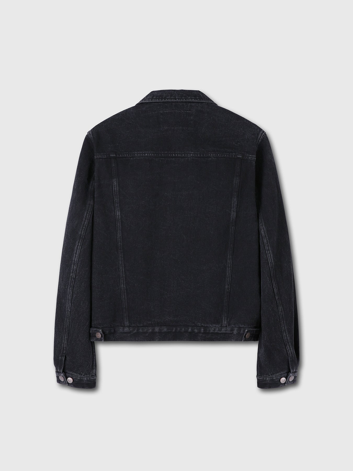 Tonywack - Cropped Denim Trucker Jacket (Washed Black) product image 7 | TRAB K-Fashion Australia