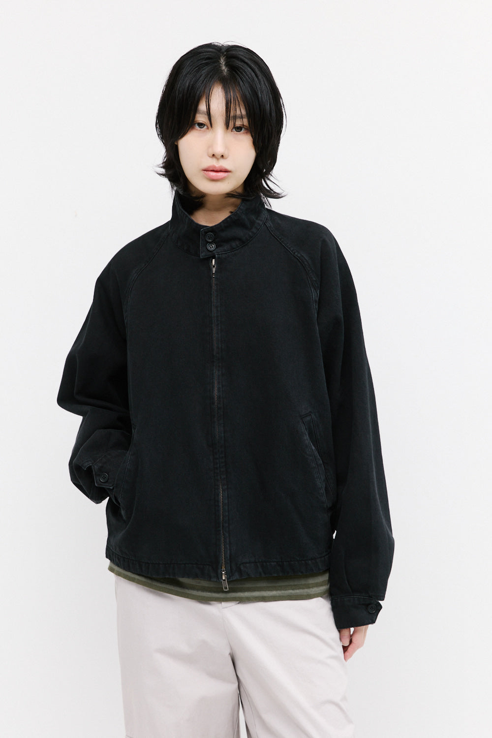 Hatchingroom - Harrington Denim Jacket (Black) product image 11 | TRAB K-Fashion Australia