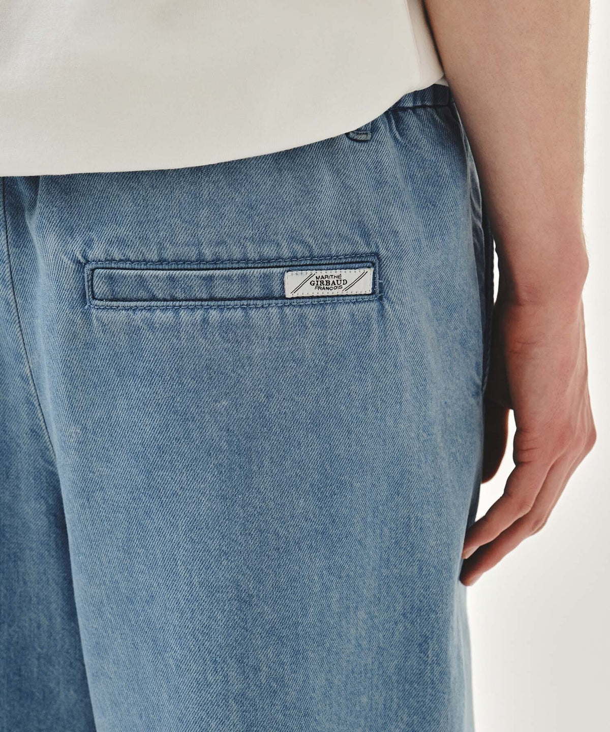 Marithe & Francois Girbaud - Marine Denim Easy Shorts (Light Blue) product image 2 | TRAB K-Fashion Australia