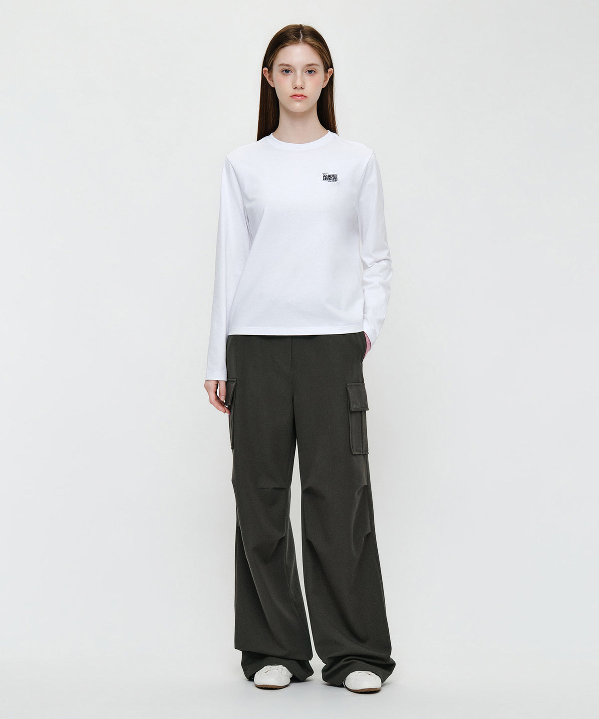 Marithe & Francois Girbaud - Parachute Cargo Pants (Gray Khaki) product image 3 | TRAB K-Fashion Australia