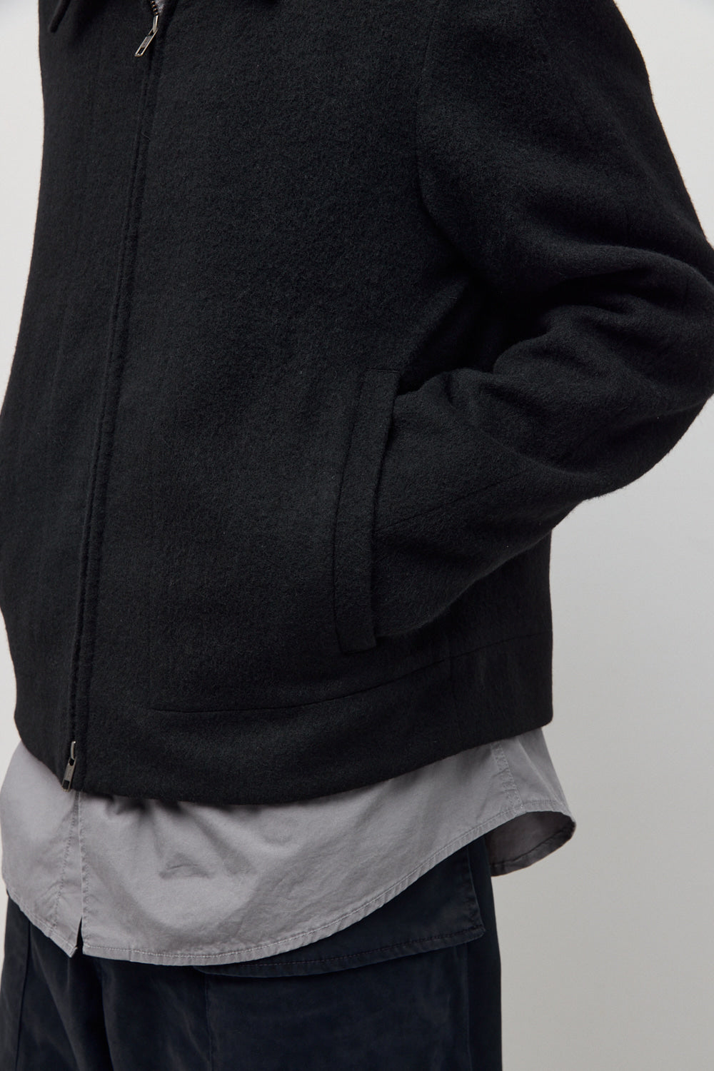 Hatchingroom - Drizzler Jacket Gauze Wool (Black) product image 12 | TRAB K-Fashion Australia