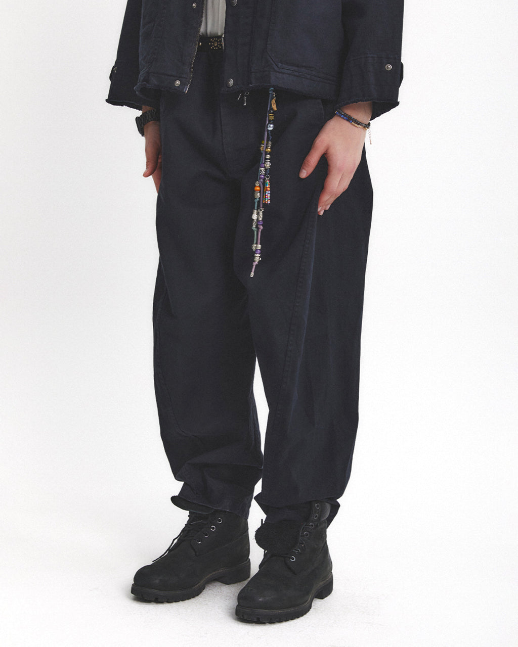 Eastlogue - Cinch Back Curved Pants (Black 2) product image 3 | TRAB K-Fashion Australia