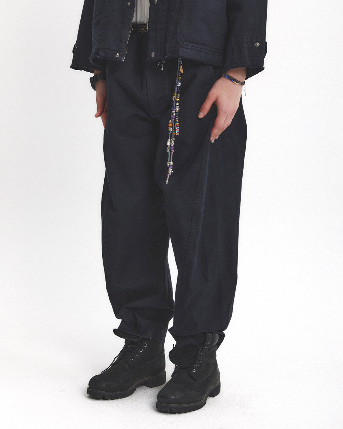 Eastlogue - Cinch Back Curved Pants (Black 2) product image 3 | TRAB K-Fashion Australia