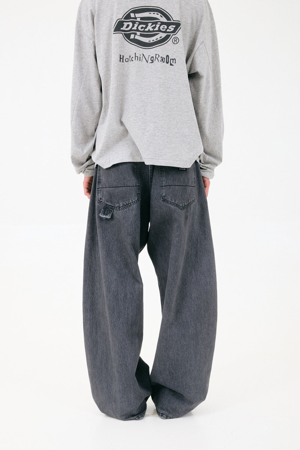 Hatchingroom - Wide Curve Carpenter Jeans (Dusty Black) product image 14 | TRAB K-Fashion Australia