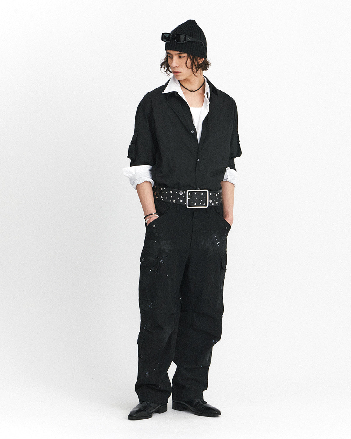 Eastlogue - Magazine Pouch Shirts (Crease Black) product image 1 | TRAB K-Fashion Australia