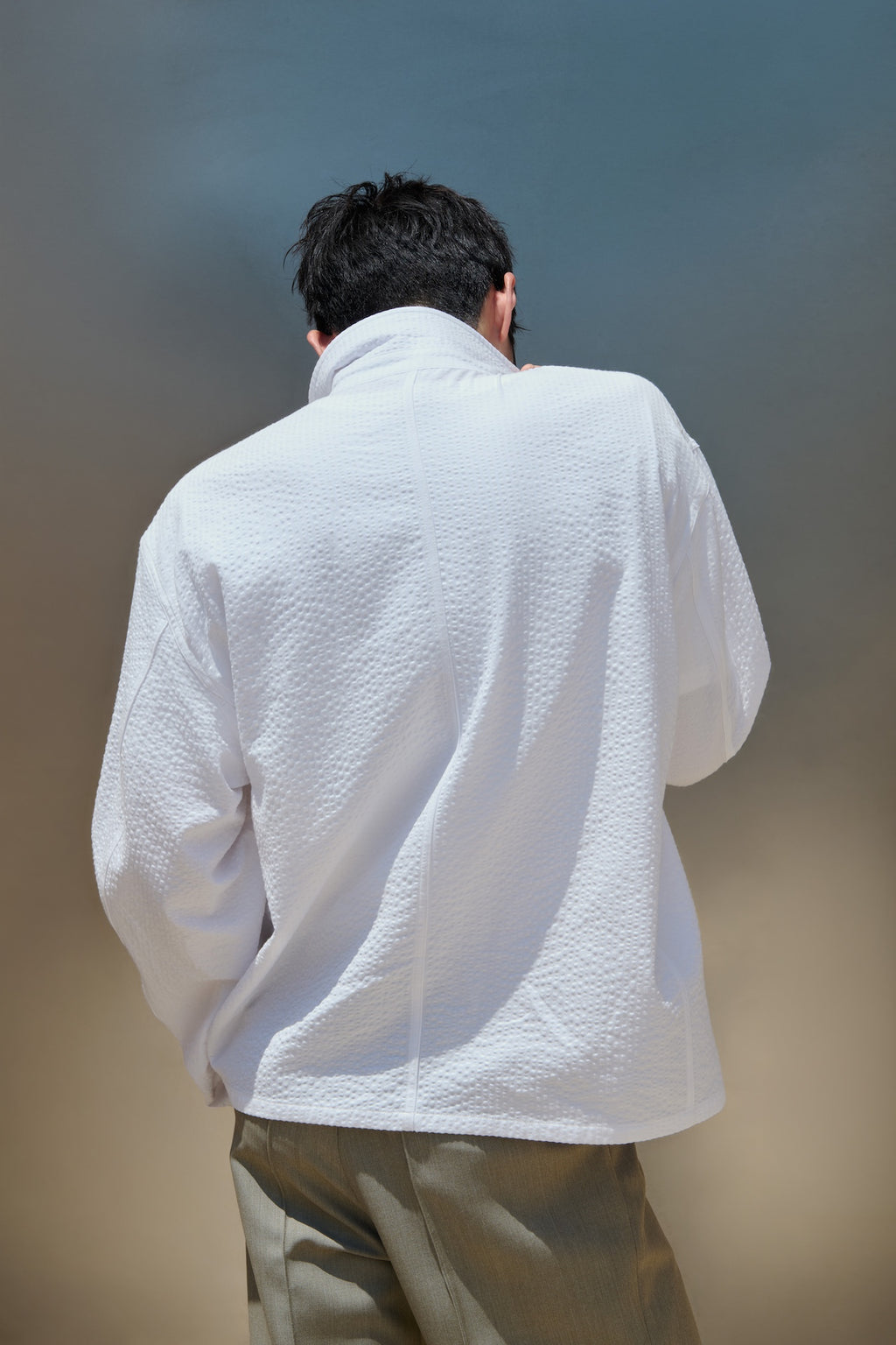 STU - Seersucker Jacket (White) product image 16 | TRAB K-Fashion Australia