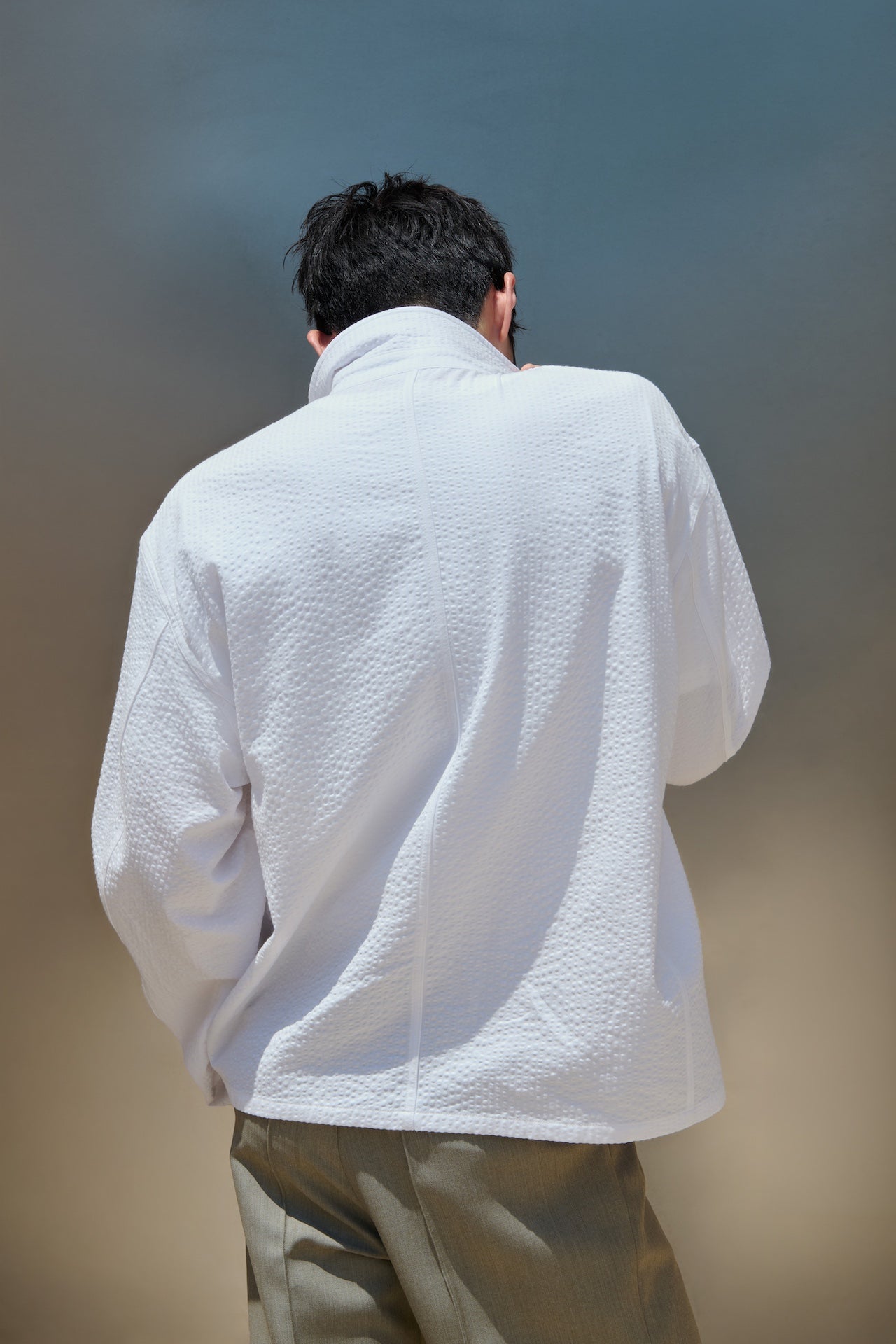 STU - Seersucker Jacket (White) product image 16 | TRAB K-Fashion Australia