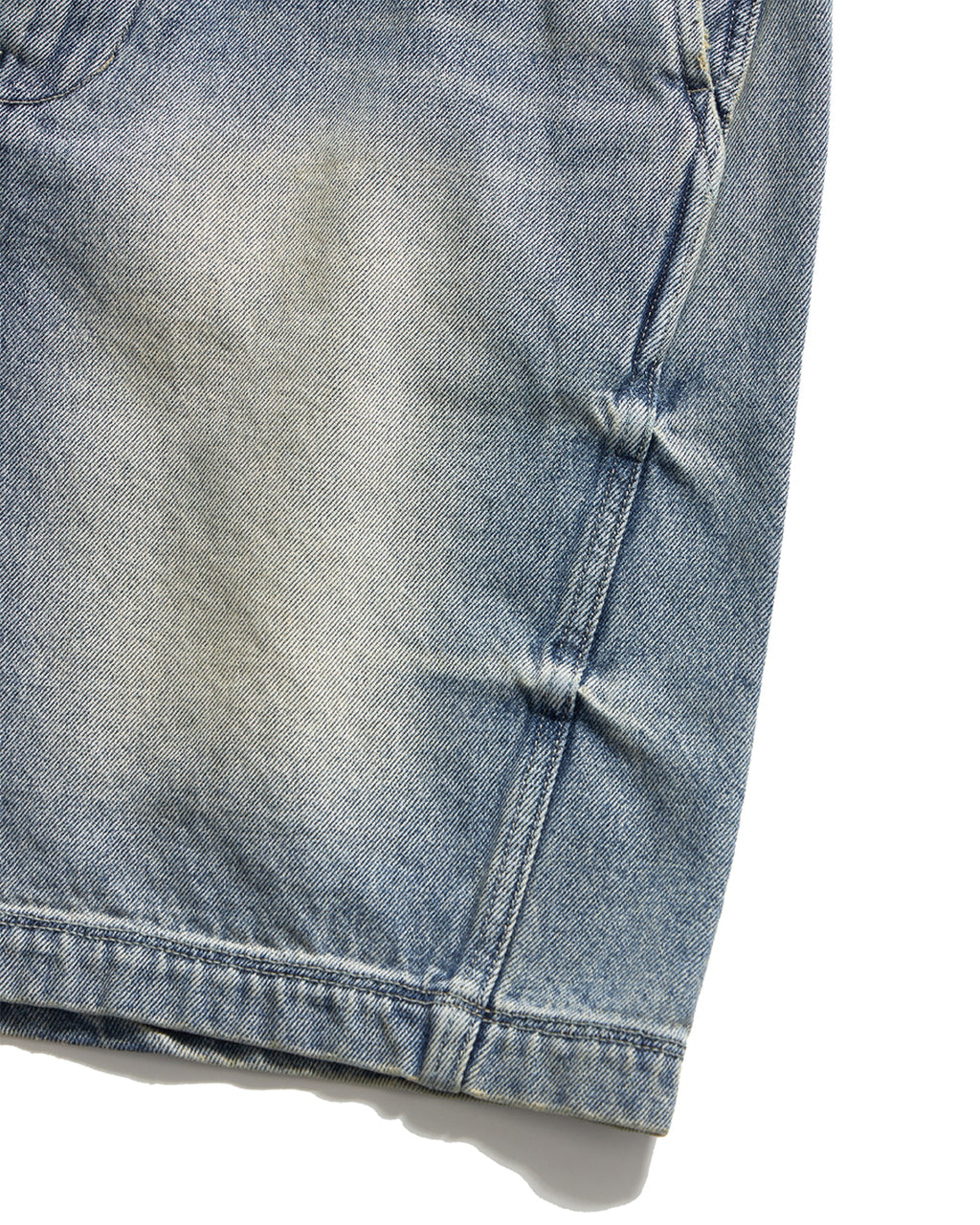 Eastlogue - Cinch Back Curved Shorts (Light Indigo) product image 9 | TRAB K-Fashion Australia